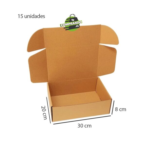 Caja Autoarmable Kraft 20 x 30 x 8 cm