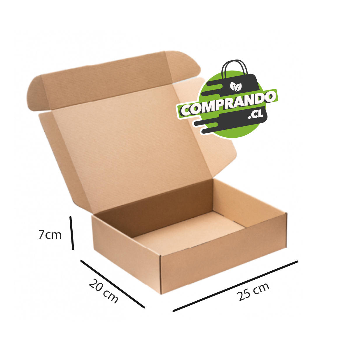 CAJA autoarmable 25x20x7 KRAFT