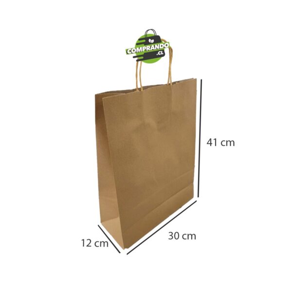 Bolsa Papel Kraft 41x30x12 cm