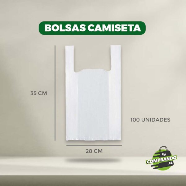 Bolsa camiseta  28 cm x 35cm